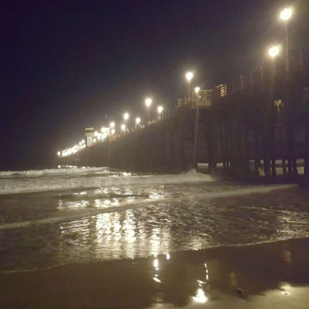 OCEAN LIGHTS NIGHT ~ 8" X 10" Photography